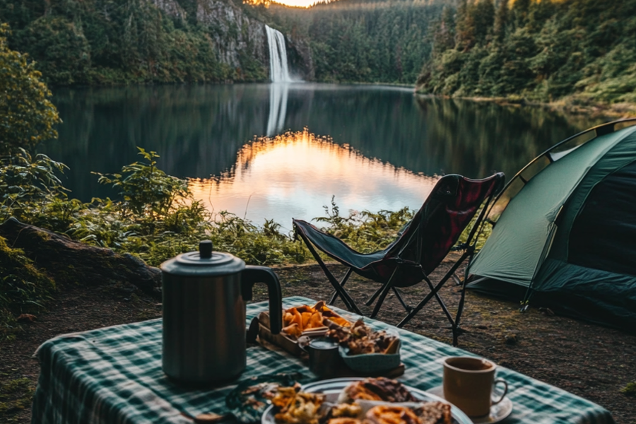 small outdoor folding table